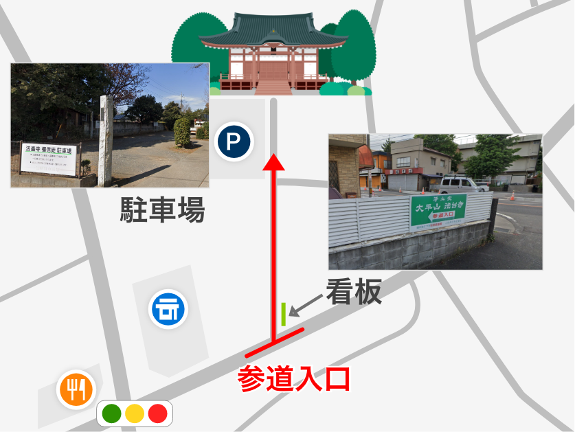 法臺寺の入り口